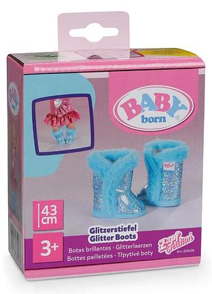 Обувь для куклы baby born – стильные сапожки (бирюзовые, 43 см)