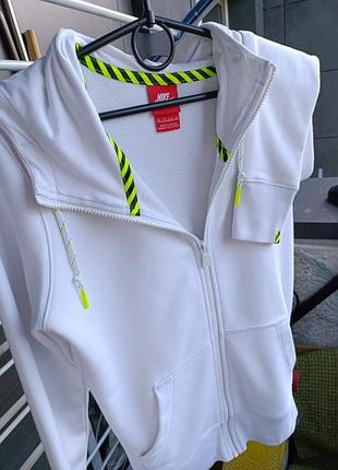 Nike track & field худі на блискавці біле xs оригінал