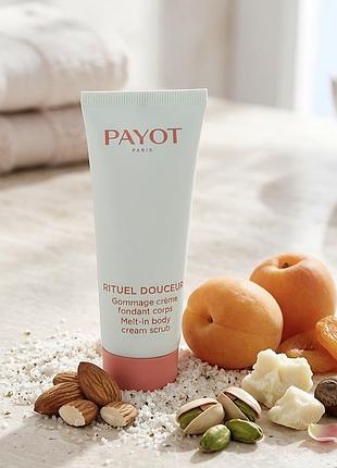 Payot rituel douceur жимаж для тела с маслами сладкого миндаля, фисташек, жожоба и абрикоса