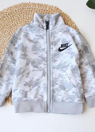 Стильна утеплена спортивна кофтинка nike оригінал на змійці 9-12 міс