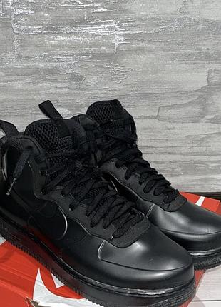 Кросівки чоловічі nike air force 1 high foamposite triple black