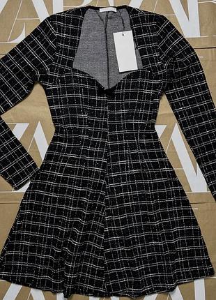 Шикарна нова сукня твідова, zara твій, в стилі шанельки❤️