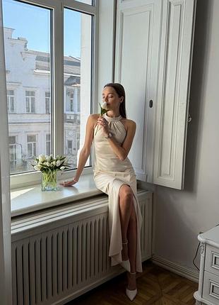 Вечернее платье-американка josephine арт.090, шампань