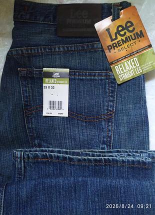 Quick: чоловічі джинси lee premium select relaxed straight, нові з бирками