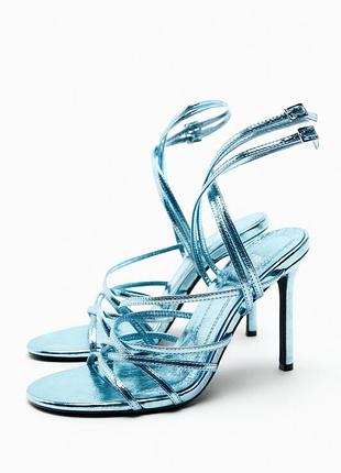 Босоніжки шкіряні zara 38