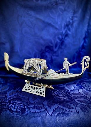 Вінтаж! ⛵️🐉1980-ті! гондола венеціанський човен скарбничка сувенірна дніпропетровський завод корабель венеция дніпропласмас радянська срср
