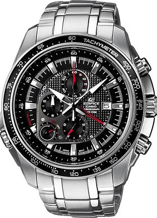 Мужские часы casio edifice ef-545d-1a стальной корпус водозащита 100 м чёрный циферблат