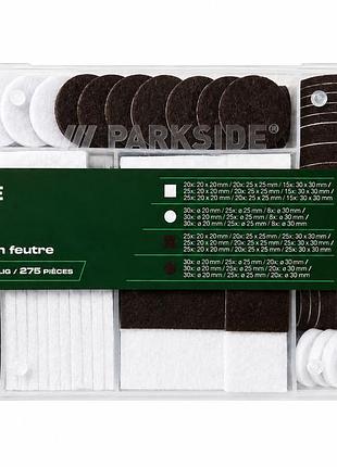 Набор фетровых накладок parkside 275 шт, самоклеящиеся подкладки для мебели, бело-коричневые