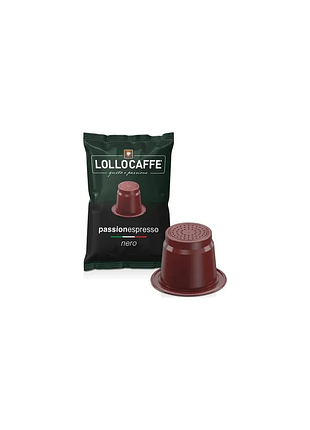 Кофе в капсулах lollo caffè nero — 100 капсул, сумісні з кавомашинами nespresso