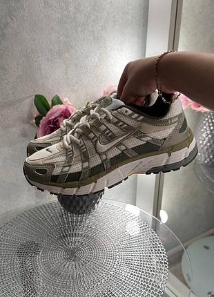 Стильные женские кроссовки nike p-6000 light army / cargo khaki