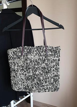 Плетена сумка-шопер  marks&amp;spencer