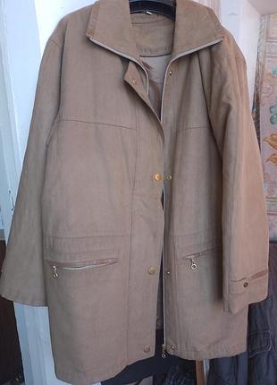 Куртка пиджак горчичного цвета, хаки xl бу