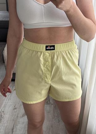 Жовті шорти боксери ellesse унісекс,труси сімейні / домашні шорти унісекс