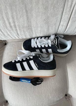 Кросівки adidas campus 00s «core black» стильні повсякденні кеди