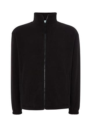 Чоловіча флісова кофта jhk man polar fleece чорна, xxxl