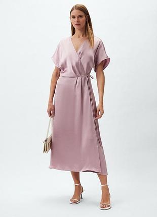Сукня h&m сатинова на запах