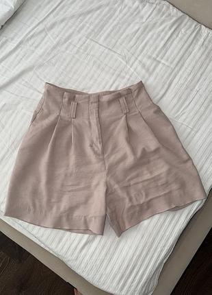 Шорти пудрові світлі бермуди h&m