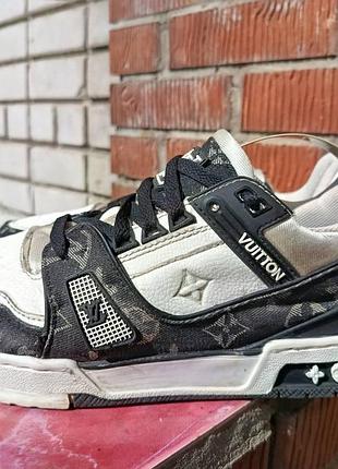 Мужские стильные кроссовки в стиле trainer (44 р / 28.5 см), на широкую стопу