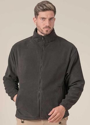 Мужская флисовая кофта jhk man polar fleece темно-серый, l