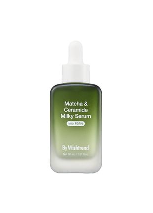 Восстанавливающая сыворотка с матчей и церамидами by wishtrend matcha & ceramide milky serum, 30 мл