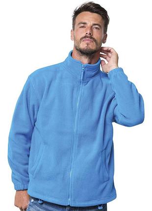 Мужская флисовая кофта jhk man polar fleece голубой, l