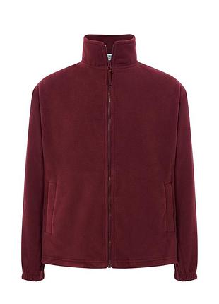 Чоловіча флісова кофта jhk man polar fleece бордова, xxxl