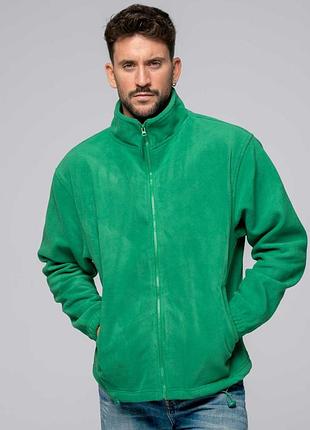 Мужская флисовая кофта jhk man polar fleece зелёный, xxl