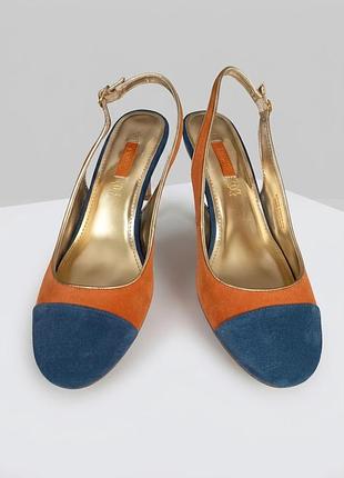 Замшеві босоніжки / туфли slingback next, 39 розмір, устілка 25 см (в'єтнам)