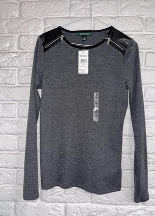 Новий жіночий лонгслів в рубчик кофтинка ralph lauren