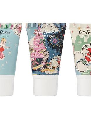 Набір кремів для рук cath kidston a christmas sky 3×30 мл, оригінал