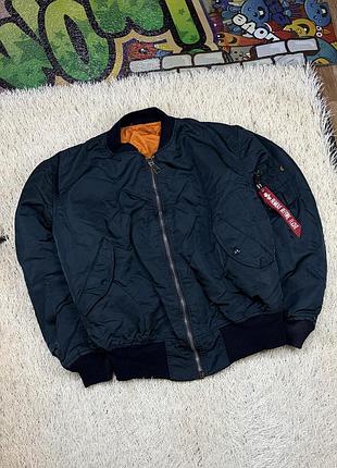 Оригинальный мужской бомбер альфа alpha industries ma-1 куртка пилот