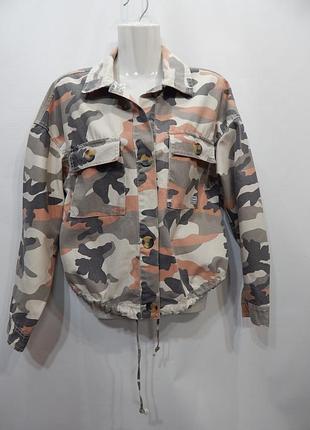 Куртка-вітровка жіноча легка котон bershka р.46-48 002gk (тільки в зазначеному розмірі, тільки 1 шт.)