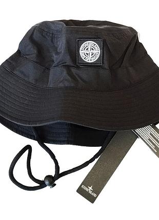 Панама stone island колір чорний