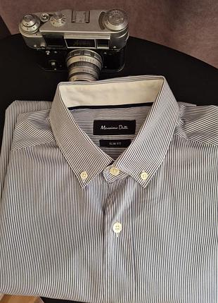 Чоловіча сорочка massimo dutti (slim fit)