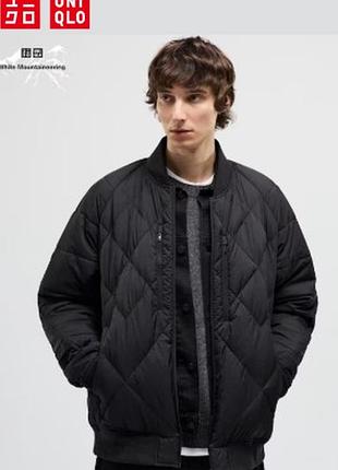 Пуховик-бомбер uniqlo коллаборация с white mountaineering