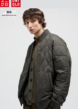 Пуховик-бомбер uniqlo коллаборация с white mountaineering