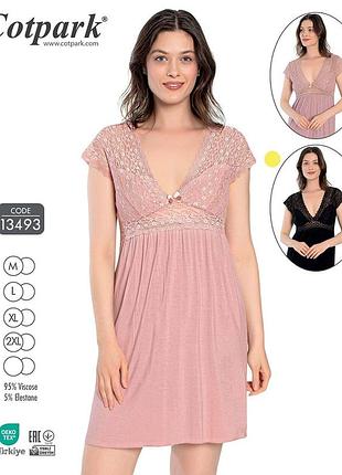 Cotpark нічна сорочка 13493 black xl