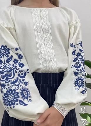 Вишиванка для дівчинки вишиванка льон
