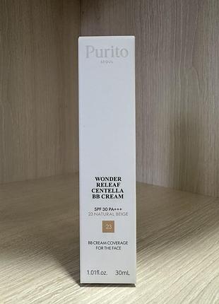 Тональний крем purito wonder releaf centella bb cream spf30 pa++ №23 natural beige 30 мл