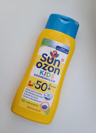 Солнцезащитное молочко для детей sun ozon kids sonnenmilch lsf 50+ от бренда rossmann