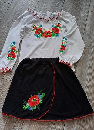Комплект вышиванка и юбочка