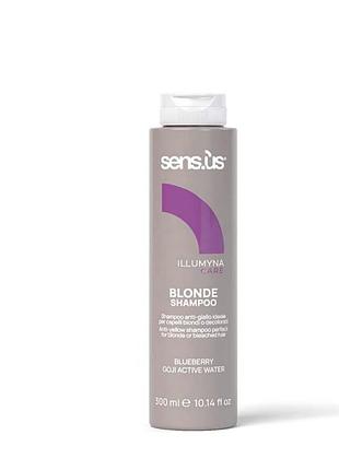 Шампунь проти жовтизни світлого волосся sens.ùs illumyna blonde shampoo