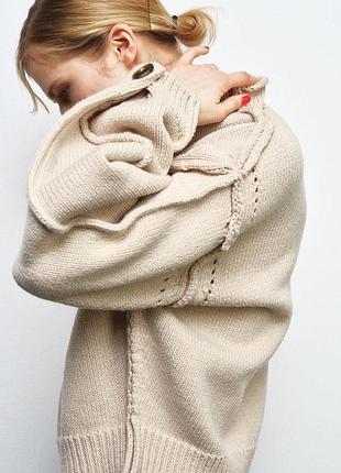 Вʼязаний светр zara s із сова кофта зара s