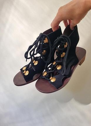 Босоножки see by chloe, босоножки chloe, замшевые босоножки, босоножки гладиаторы