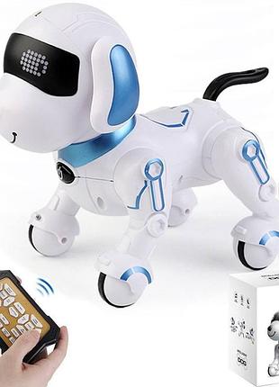 Собака робот на радіокеруванні intelligent dog з командами та звуковими ефектами