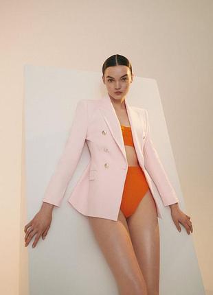 Пиджак розовый zara.