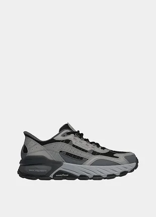 Оригинальные мужские кроссовки skechers /темно серые удобные кроссовки
