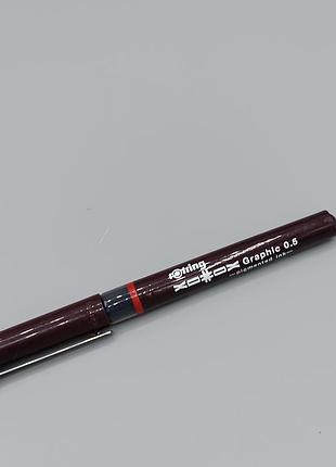 Винтажная капиллярная ручка-лайнер rotring60nox graphic 0.5 с водостойкими пигментными чернилами