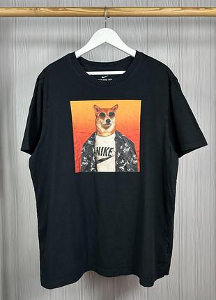 Nike box logo dog футболка з цікавим дизайном розмір xl