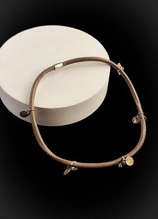 Perilicious короткий чокер з шкіри та кристалів swarovski. коротке намисто. німеччина.